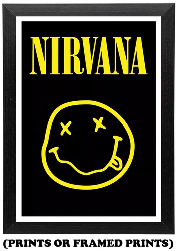 Nirvana smiley rock band - nirvana,