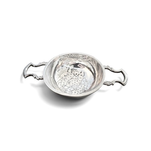 Sterling silver tea strainer - sterling,