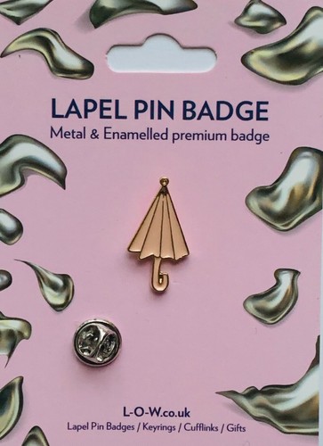 Umbrella metal enamel lapel - umbrella,