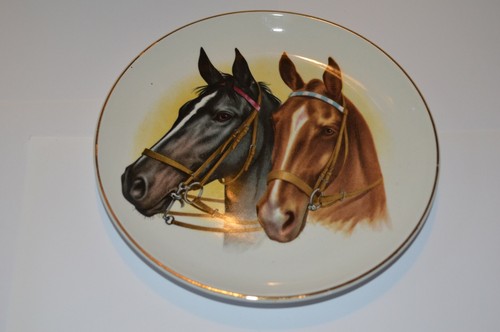 Vintage horses plate liverpool - horses,