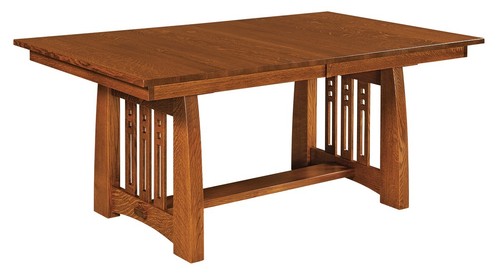 Amish mission trestle solid - amish,