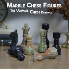 Handmade Chess Pieces Green