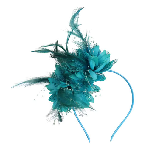 Feather hair fascinator - feather,