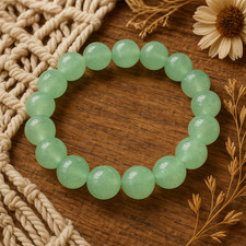 10mm Light Green Jade Women