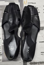 BHS Black Leather Sandals ~