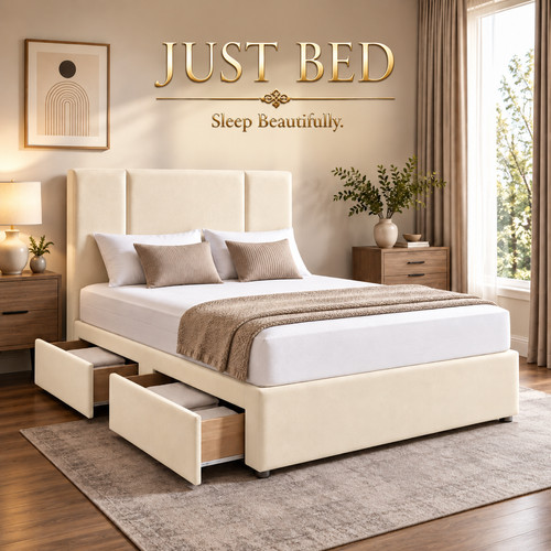 Plush divan storage bed - divan, set
