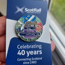 ScotRail Pin Badge. Connecting