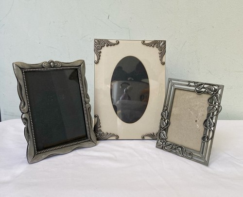 Set vintage small pewter - set,
