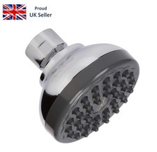 Aqua Elegante Pressure Boosting Shower Head - 2.5 GPM - Chrome