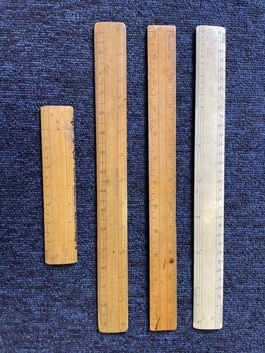 Vintage wooden rulers at - wooden,