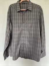 Rohan Portreath Long Sleeve Shirt XL Zipped breast pocket Poppers to Fasten Grey