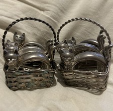 Set Of 8 Vtg French Silver