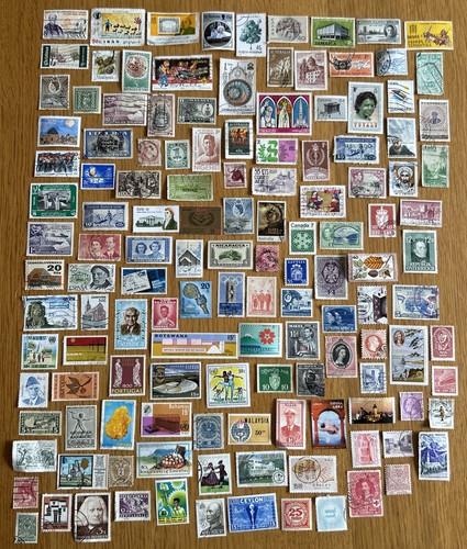 125 worldwide used stamps off - used,