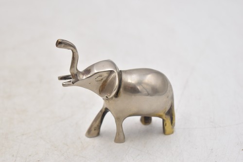 Vintage silver plated elephant - silver,