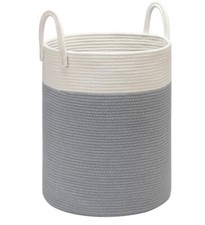 Dokeham X Large Storage/Laundry Basket - Used - Grey & Cream 