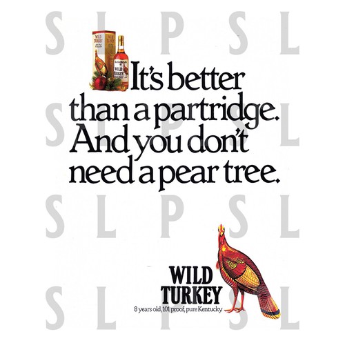Wild turkey retro metal - wild,
