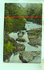 Slug of Auchrannie waterfalls Forfar Angus Scotland unused 1900s postcard
