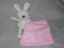 Marks and Spender rabbbit soft toy cream bunny comforter 05597536 With Love pink