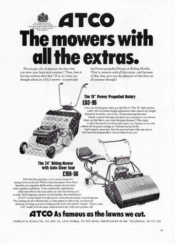 Original 1971 advert - for, atco