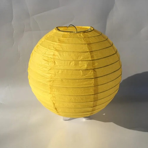 30cm white paper lampshade - white,