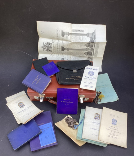 Lot antique masonic - lot, of