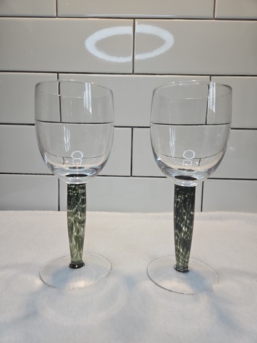 Denby jet wine glasses - glasses, x2