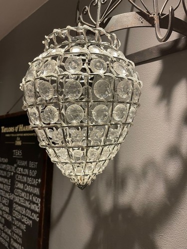 Beaded lampshade synthetic - beaded,