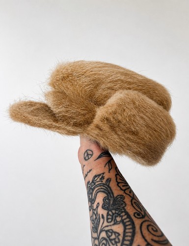 Vintage real fur - fur, cossack