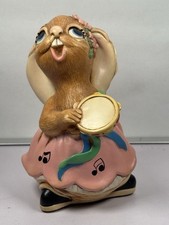 Vintage Pendelfin Stoneware Rabbit - Rosa Pink Dress