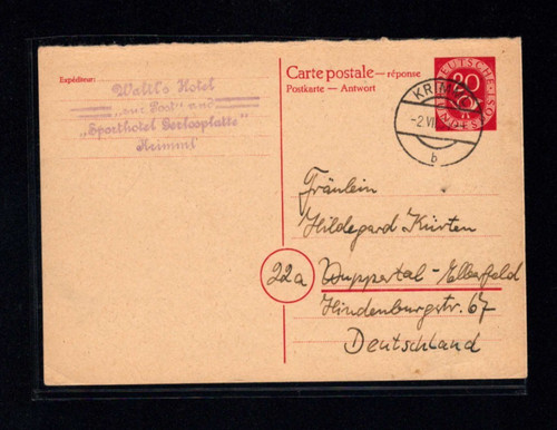 Frg 1954 posthorn gsk 20 - 1954,