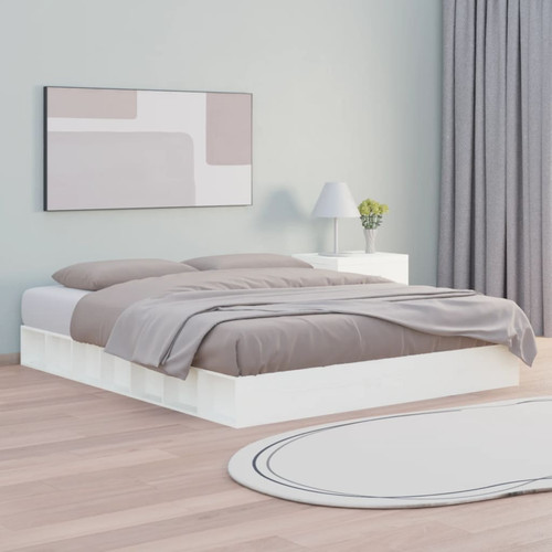 Bed frame white solid - bed,