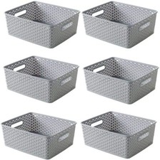 6x Curver Medium Plastic