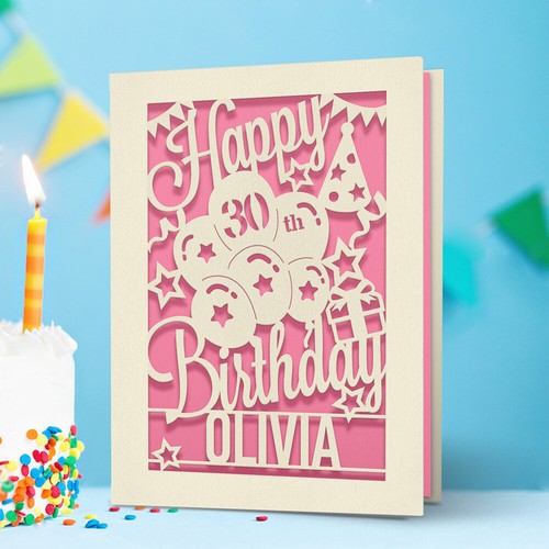 Personalised birthday card - personalised,