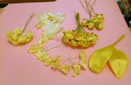 Job lot yellow artificial - job,