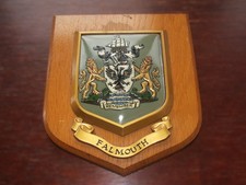 A Wooden Shield Crest Falmouth