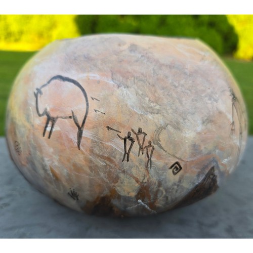 Southwestern painted gourd - southwestern,