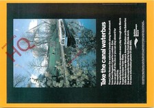 Postcard, CANALS ALIVE!, CANALSCAPE, TAKE THE CANAL WATERBUS, BRITISH WATERWAYS