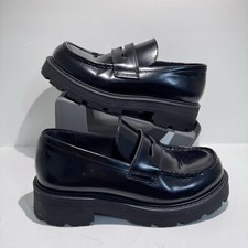 Vagabond Women’s Chunky Loafers Black Size UK6 EU39 Good Condition Shoes