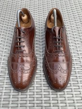 Loake brown leather oxford - brown,