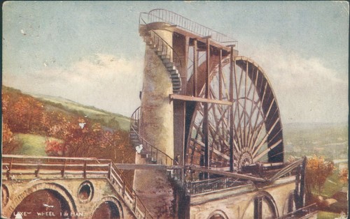 Laxey wheel tucks oilette - , 1455