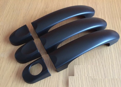 Matt black door handle - black, 3
