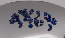 SAPPHIRE SPINEL BLUE #114  ROUND BRILLIANT CUT CUBIC ZIRCONIA LOOSE GEMS - 3 MM