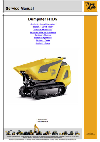 Htd5 jcb dumpster service - htd5,