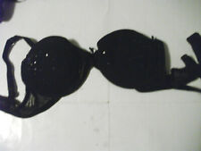 Womens/GIRLS Black with plastic dots Padded Underwired Bra 32A