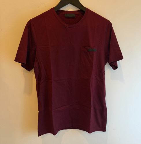 Prada men burgundy cotton - burgundy,