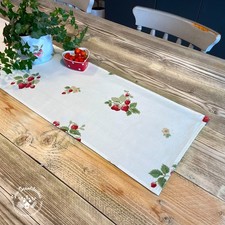 Handmade Laura Ashley Strawberry Table Runner