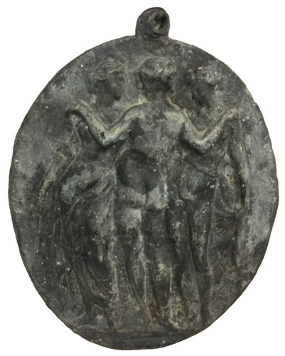 Antique lead bronze - bronze, wall