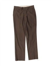 ZARA Mens Straight Suit Trousers EU 42 Large W32 L35 Grey Wool AN07