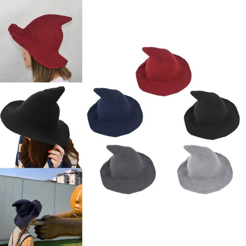 1pc halloween witch hat wool - hat,