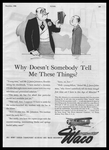 1945 waco aircraft company - waco,